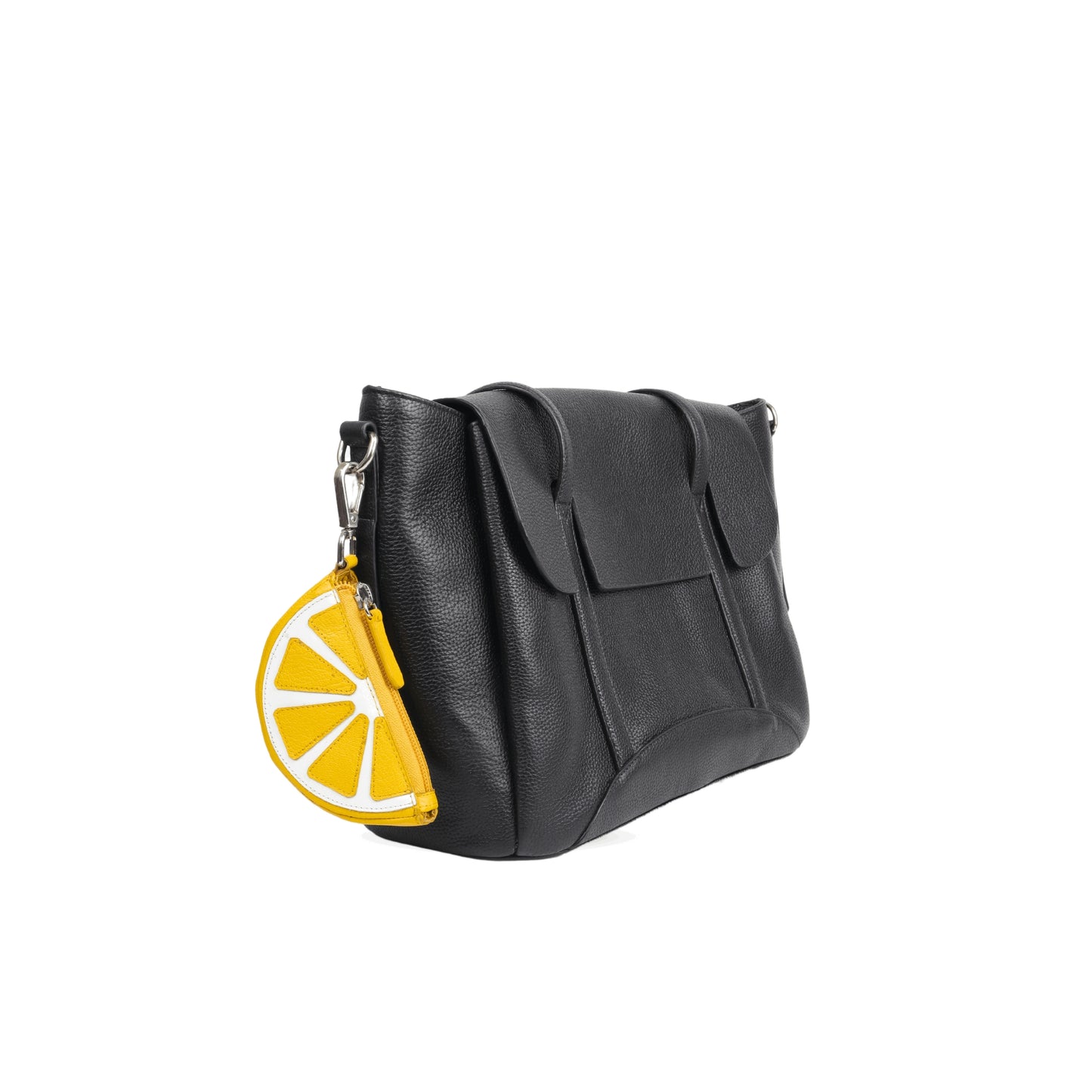 Lemon Zipper Key Pouch